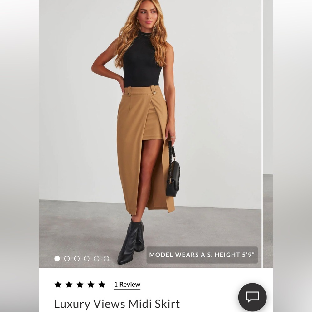 Vici mid length skirt size medium